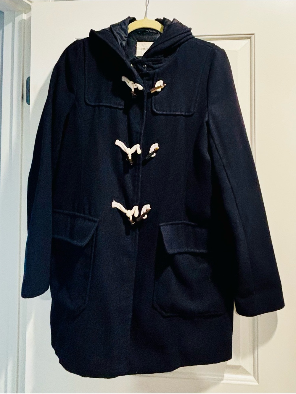 Thread & Supply Navy Hooded Toggle Pea Coat